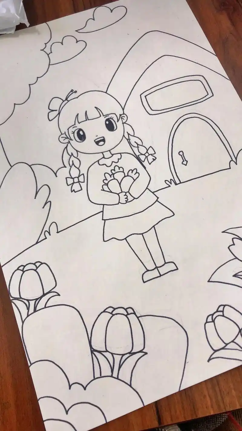 美术考级速写二级我的好朋友