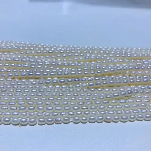 珍珠项链淡水珍珠小米粒珍珠 3mm迷你小珍珠 小清新风格简约百搭