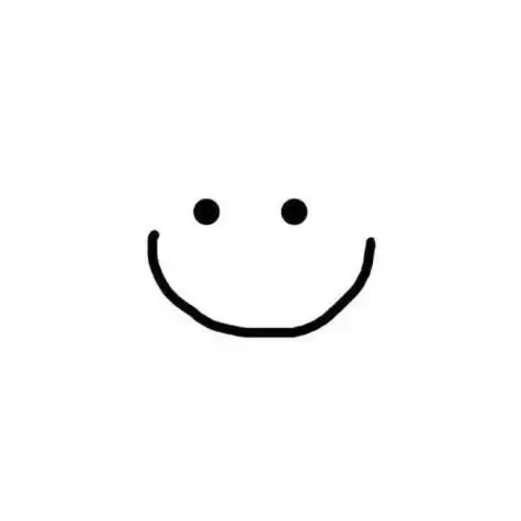 简笔画微笑微信头像