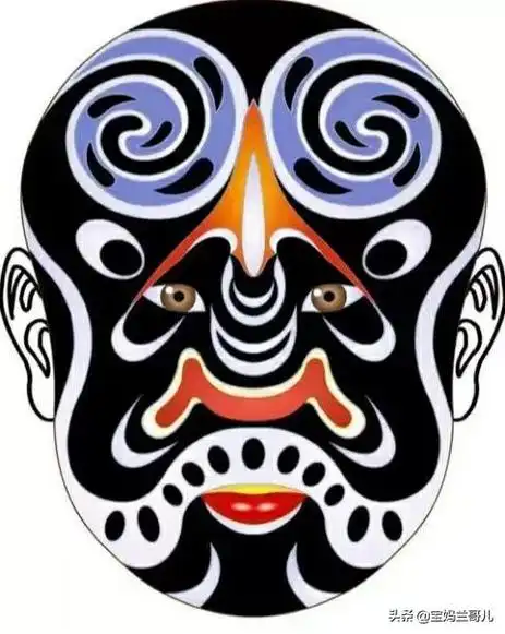 黑脸张飞京剧脸谱图片黑色脸谱图片张飞
