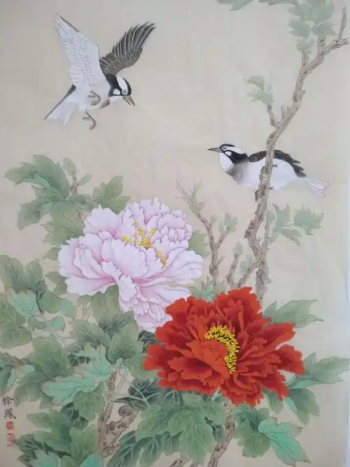 徐凤工笔画作品