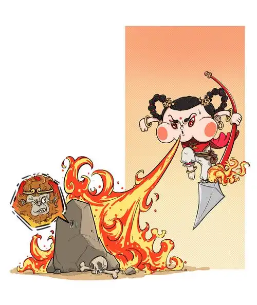 红孩儿|插画|商业插画|sentsun - 原创作品 - 站酷 (zcool)