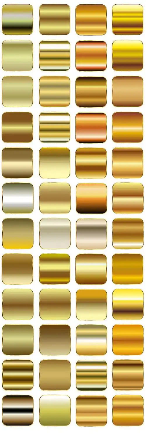 有料素材金色渐变金属光泽材质纹理矢量金属色卡质感ai矢量背景素材