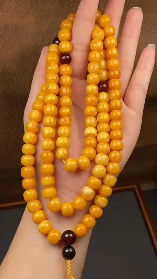 天然蜜蜡108颗手串