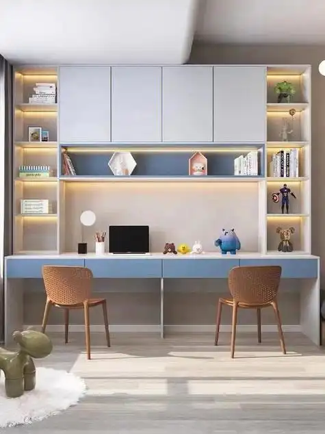 书房设计大全书桌书柜(还傻傻的只做书桌)