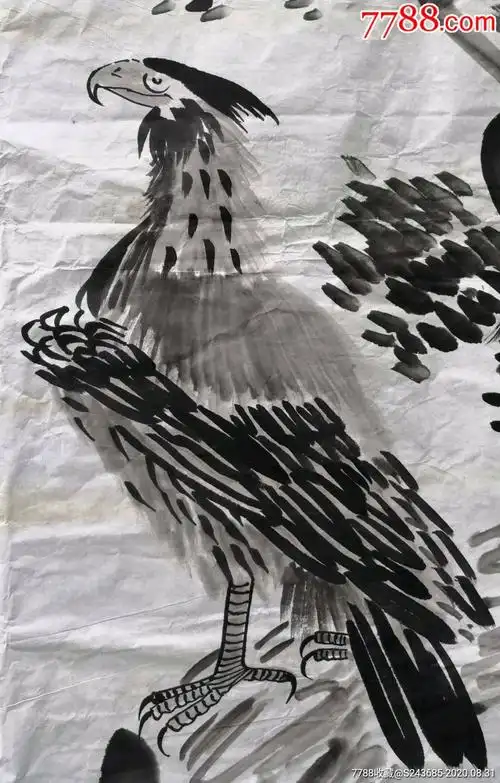 马庆福(保真)尺寸:125x68厘米-花鸟国画原作-7788收藏