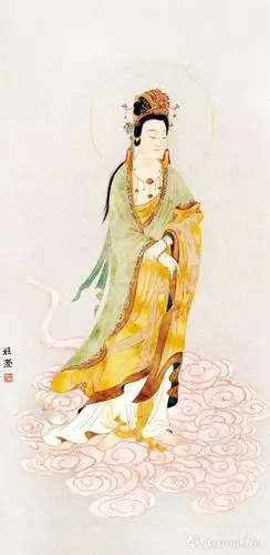 程澄作品:六时观音