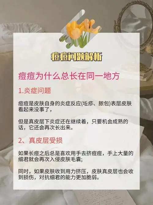 痘痘问题的原因解析