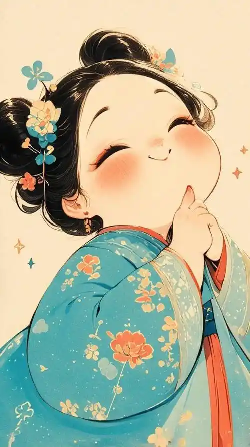 微胖女孩美美的头像