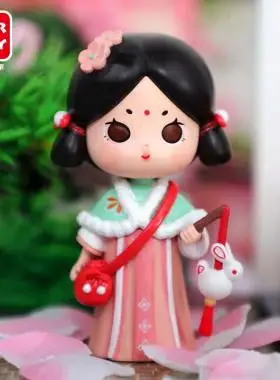 灿若繁星遇见长安系列盲盒中国风图鉴西安惊喜盒手办古风娃娃摆件