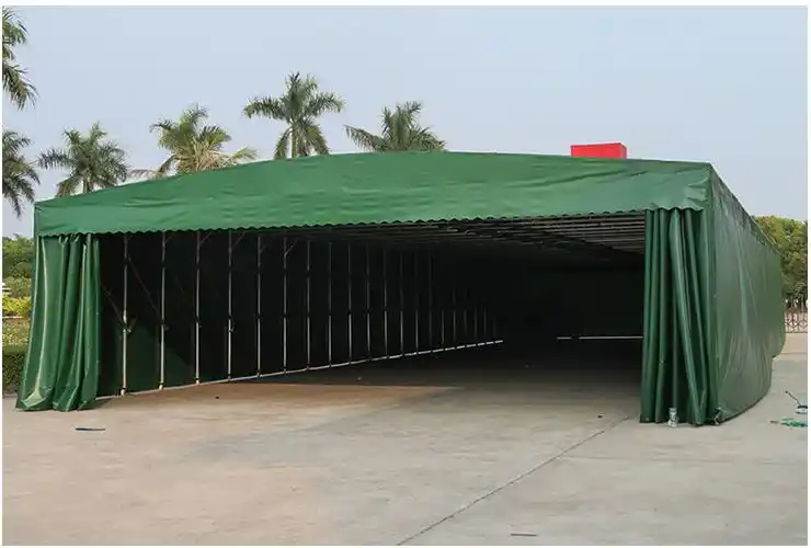 河南鹤壁市推拉伸缩帐篷仓储移动雨棚推拉棚