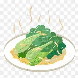 冬季热气腾腾的简笔画小清新美食