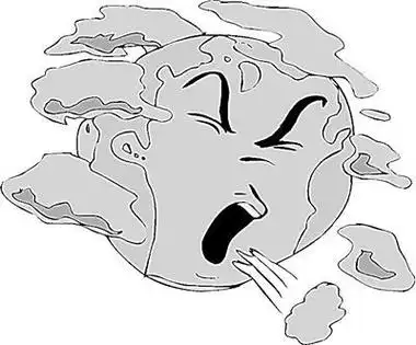 环境污染简笔画