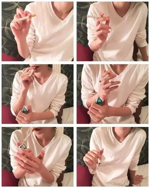 情绪较大的人设分享一组男性手持烟姿势但是生活中吸烟的人还是挺多的