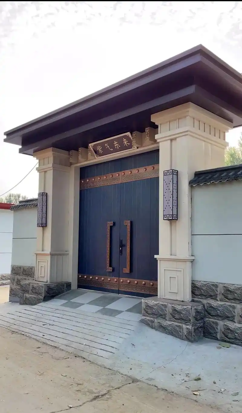 农村自建房最美新中式大门楼案例赏析.高门出大户,豪门旺九族, - 抖音