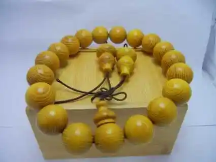 金丝细纹精品柘木手串