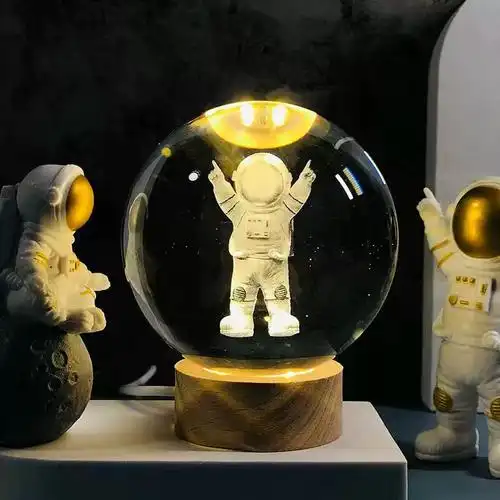 治愈星系系列水晶球银河系星空漫步小夜灯创意生日礼物情侣送女友