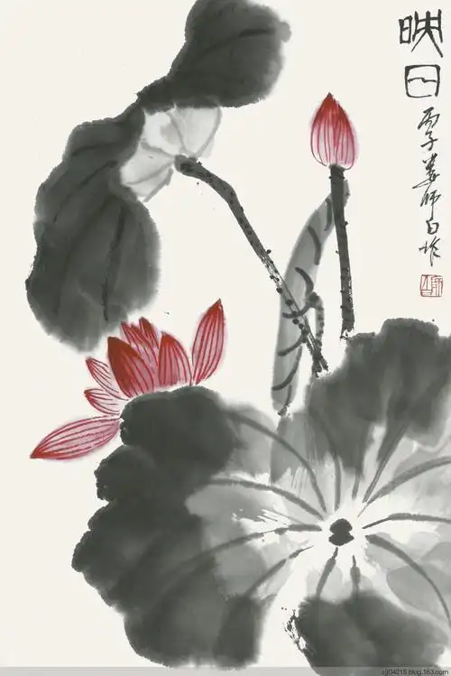 娄师白荷花作品赏析