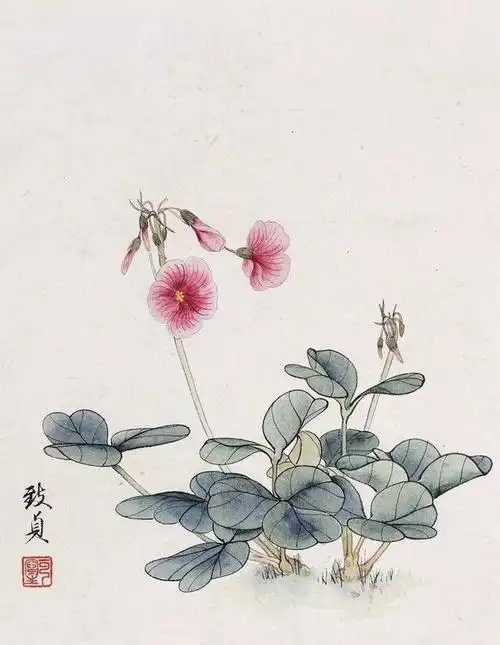 俞致贞工笔花鸟(二) - 美篇