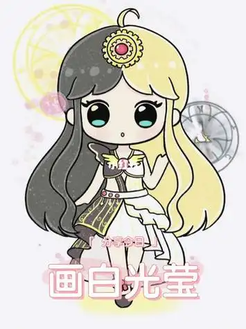 精细的半身像简笔画叶罗丽仙子白光莹简笔画简单画法q版白光莹的简笔