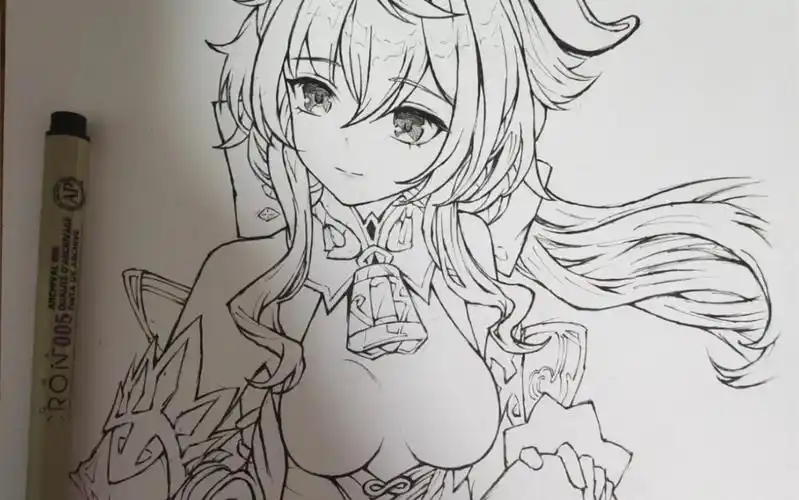 刚养几天的甘雨宝宝,双火2400 40/220 普攻天赋9 常驻出的阿莫斯 圣遗