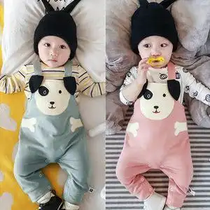 婴儿裤子春秋背带裤男宝宝的婴童0一1岁半婴幼儿网红女春天女宝秋