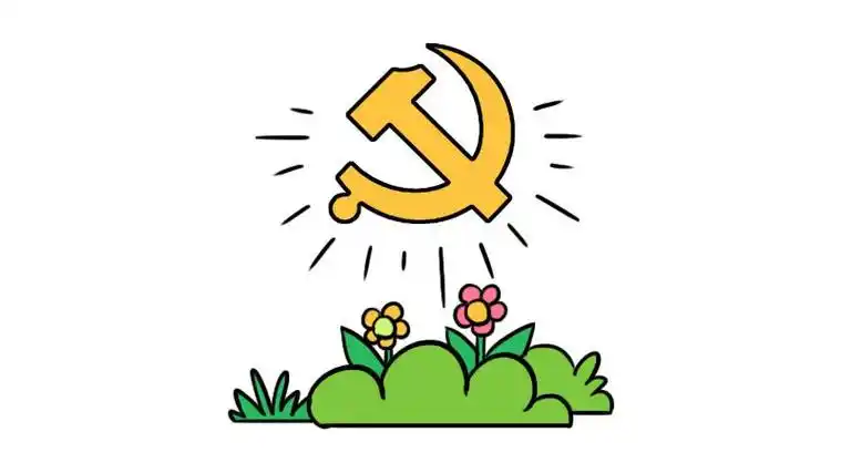 关于党的图片简笔画怎么画党徽简笔画党徽党章简笔画 七一建党节设计