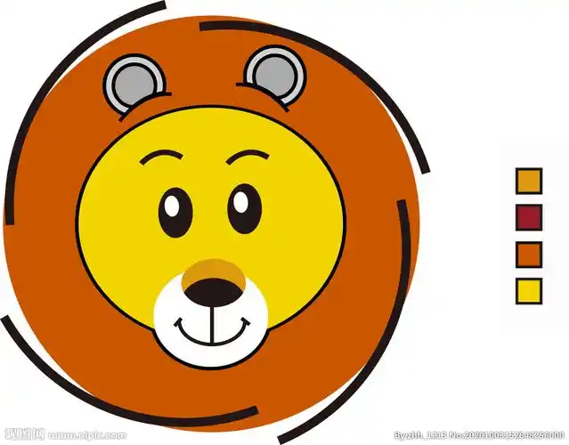 卡通狮子logo绘制ai格式设计图__其他图标_标志图标_设计图库_昵图网