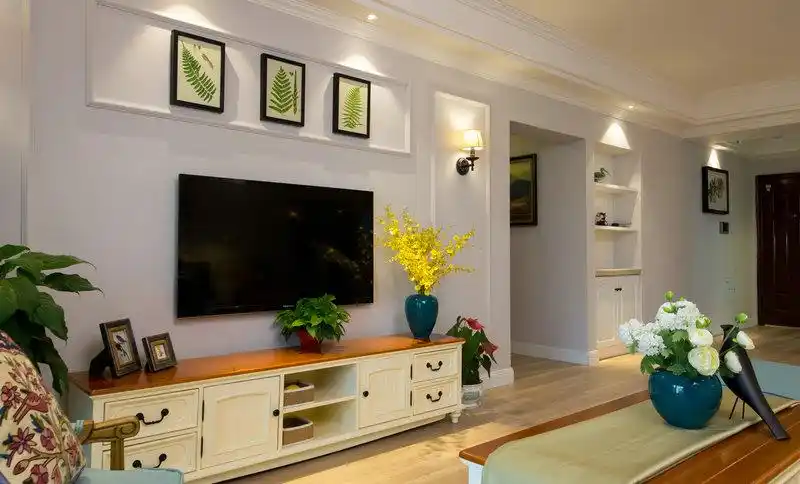 6万简单装修120平三室两厅样板间效果图