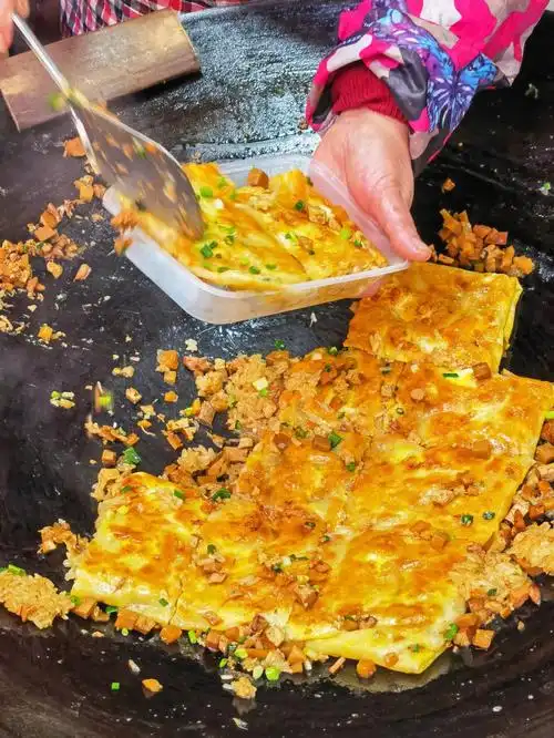 武汉美食来晚了就卖完了的豆皮想吃趁早