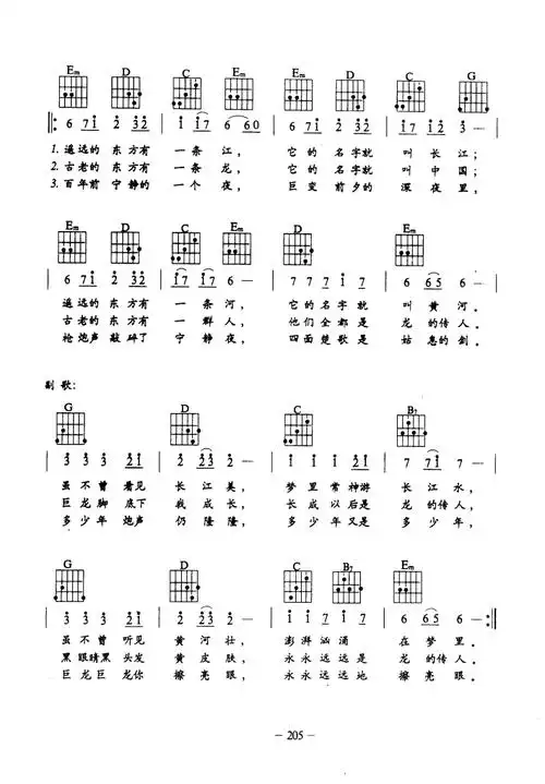 龙的传人吉他弹唱