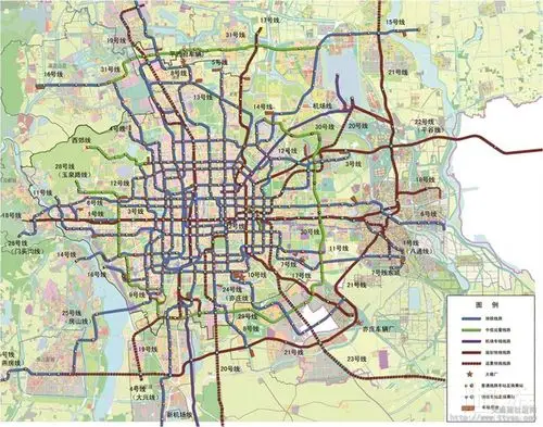 传说中的北部联络线即31号地铁线路规划图