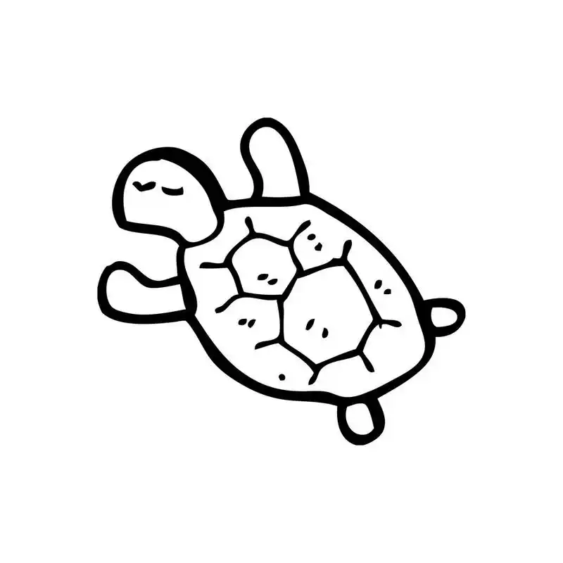 游泳龟,向量,在白色背景上游泳龟卡通