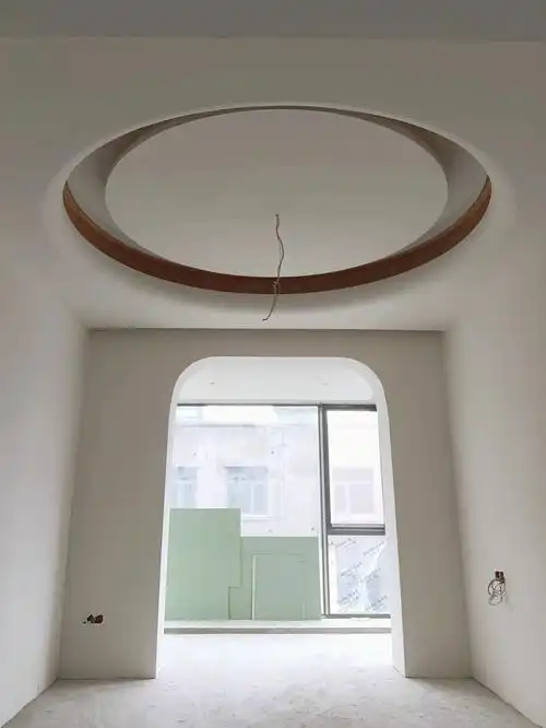 长沙装修木工师傅哭着做完这个圆形吊顶09