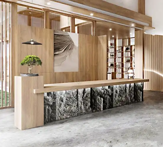 【保价618】民宿酒店前台 新中式民宿前台养生馆收银台茶楼棋牌接待台