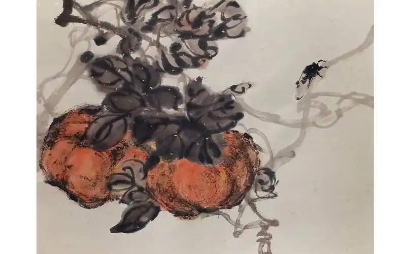 活动作品写意两个南瓜