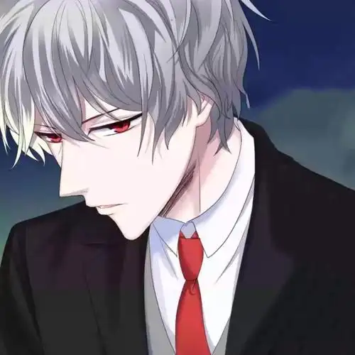 黑西服红领带帅气男人头像