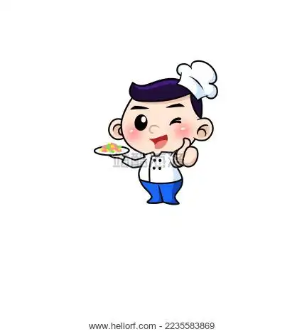 饭店面馆吉祥人物logo设计