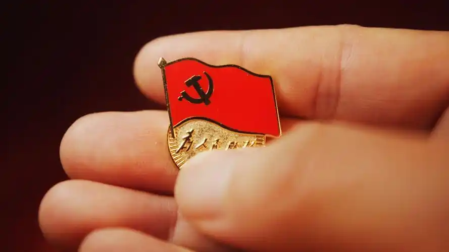 党徽特写党章空镜头