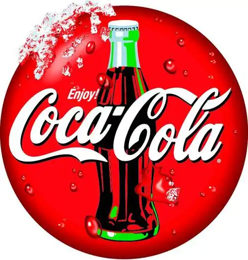 可口可乐圆形标志矢量图