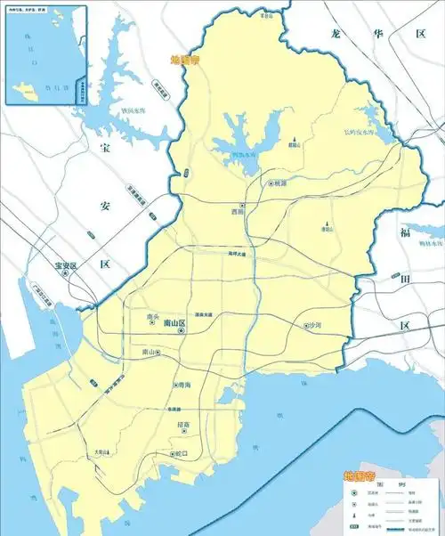 深圳市南山区地图,2018年中国百强区第一名_网易订阅