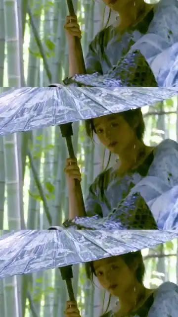 关晓彤撑伞惊鸿一瞥删减镜头成绝美经典张艺谋导演拍美真的绝