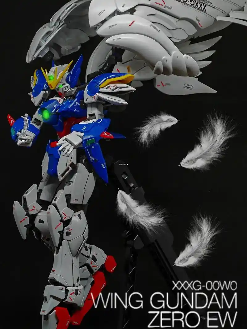 mg卡版飞翼零式改.掉毛太帅了!#高达模型 #模型 #万 - 抖音
