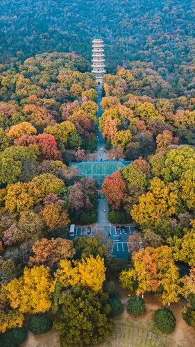 南京的秋天紫金山