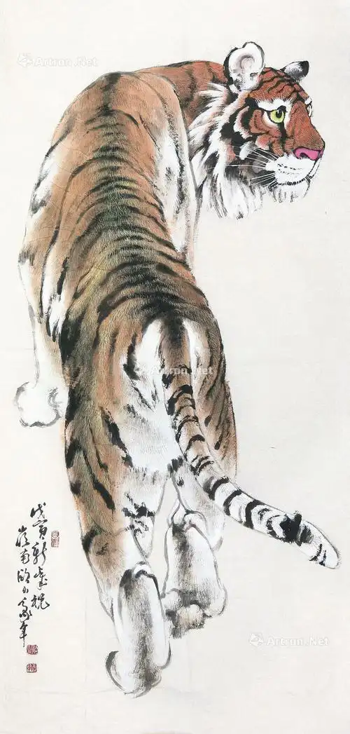 0206 上山虎 软片 纸本