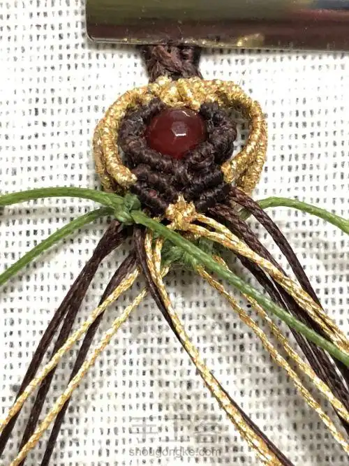 立体孔雀小挂饰绳(1)