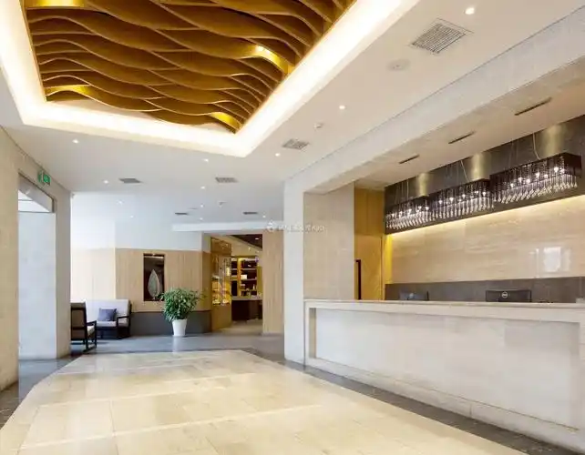 成都现代风格酒楼前台装修设计图_装信通网效果图