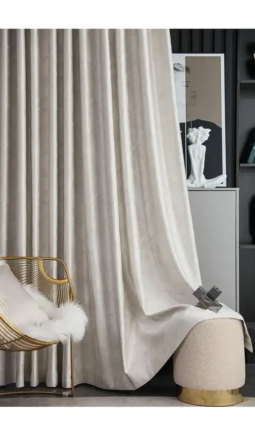 高精密窗帘轻奢高档大气2022年客厅新款流行成品卧室遮光全布2021