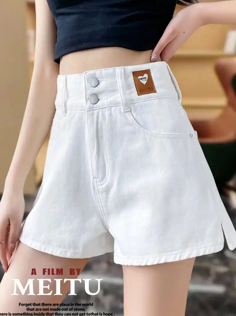 夏季新款高腰牛仔短裤