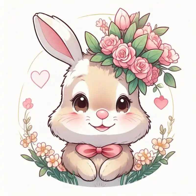 92超萌兔子卡通头像96 哇～这组兔子卡通头像真的太可爱啦!